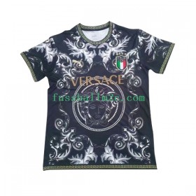 Fußballtrikots Italien Versace Schwarz 2023-2024